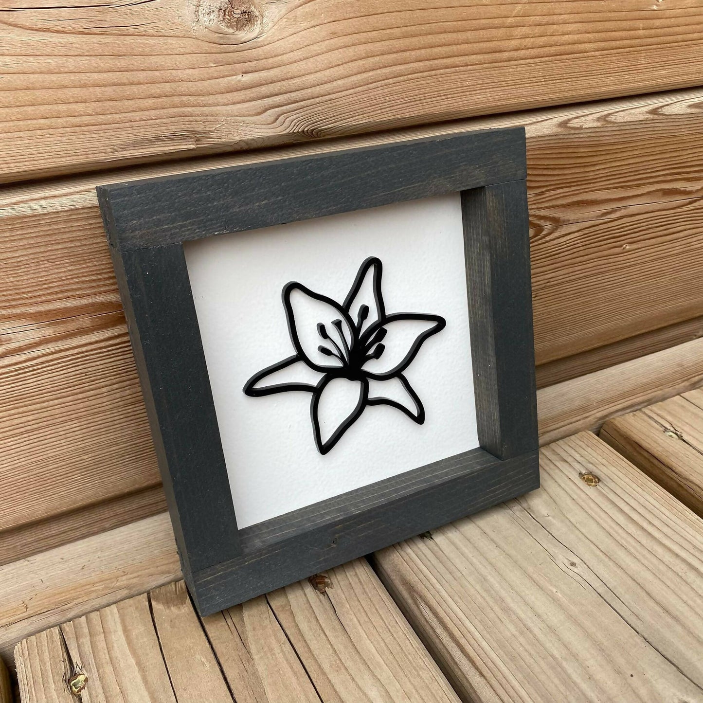 Lily 3D Sign - 6"