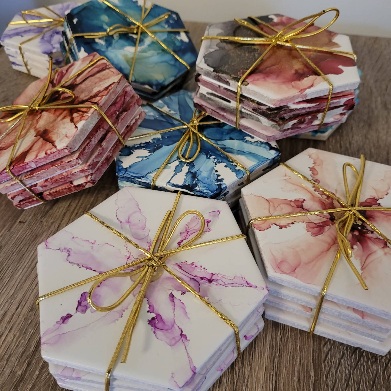 Alcohol Ink Coasters