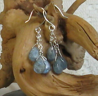 Kyanite Argentium(R) Sterling Silver Earrings