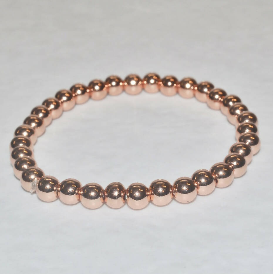 Rose Gold Plated Stretch Bracelet B081-RG