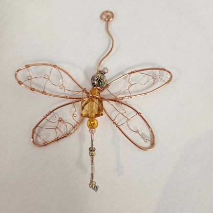 Beaded Dragonfly Decor with Hanger