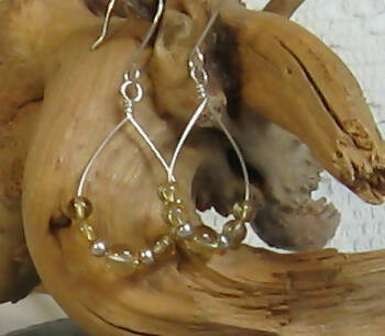 Citrine Argentium(R) Sterling Silver Earrings