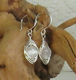 Selenite Argentium(R) Sterling Silver Earrings