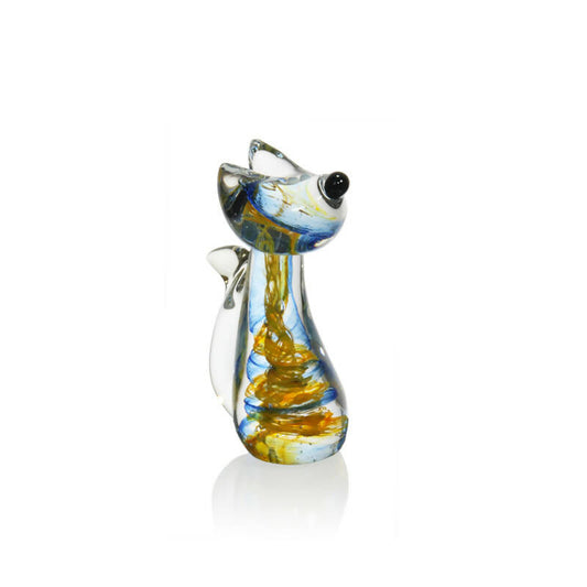 Handcrafted Blown Glass Mini Dog on SALE now!