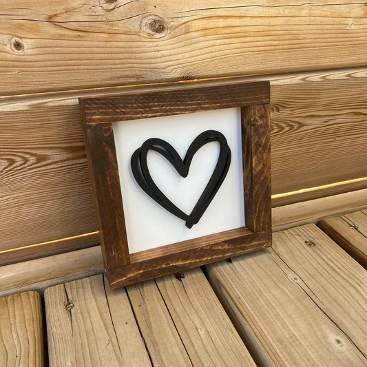 Heart 3D Sign