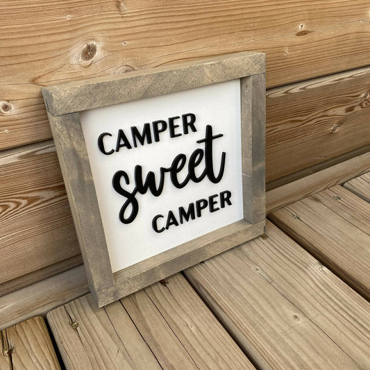 Camper Sweet Camper 3D Sign